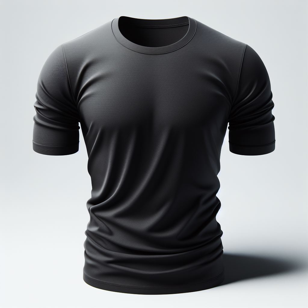 Men's Black Half-sleeve T-shirt