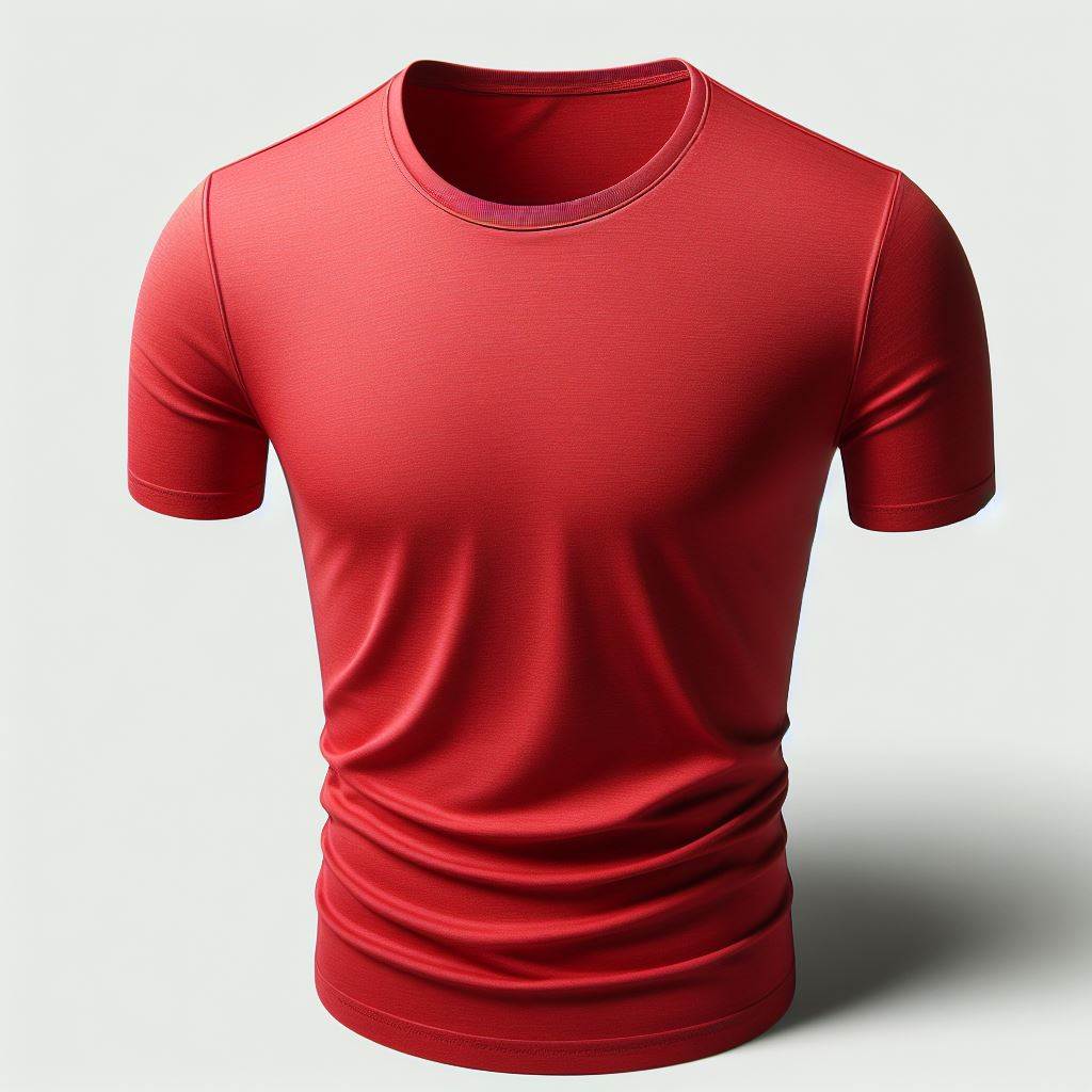 Men's Red Half-sleeve T-shirt